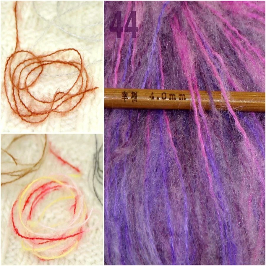 Sale New 8BallsX25gr Luxury Soft Mohair Warm Wrap Shawl Hand Knit Crochet Yarn - Image 4 of 4