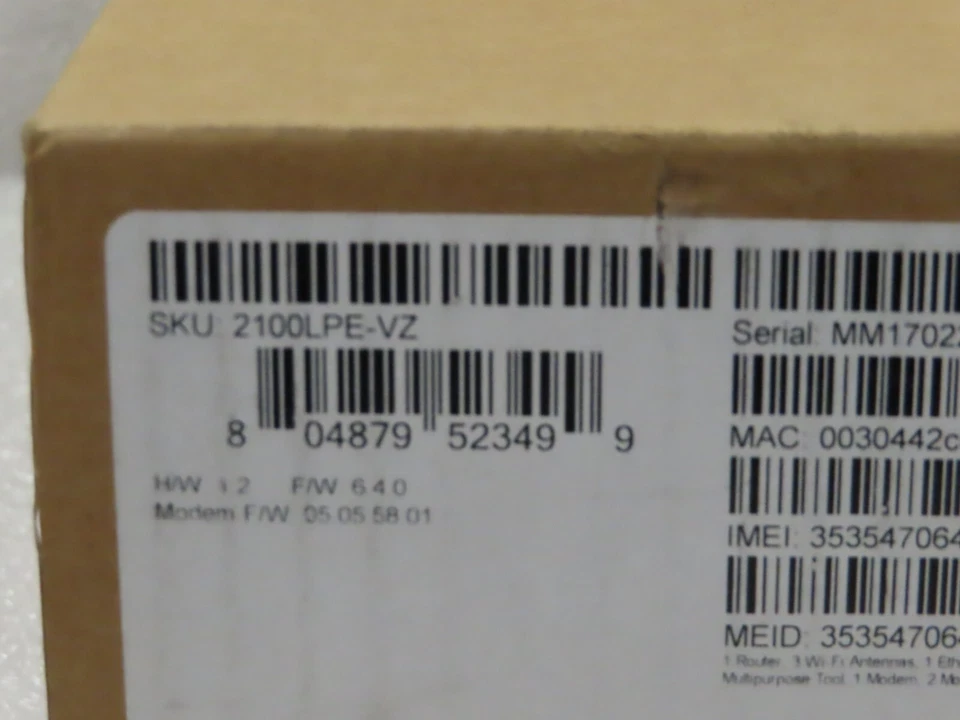 CRADLEPOINT INC 2100 LPE VZ AER 4G LTE 3G CDMA Cellular Router - Image 4 of 4