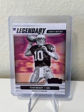 2021 Panini Contenders Tom Brady #7 Purple Legendary Contenders Draft Picks Card