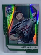 2021 Panini Elite Extra Edition Baseball Matt Mikulski Giants #50 Green 88/499