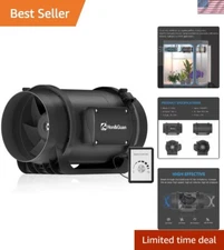 Inline Duct Fan 469 CFM, 6 inch inline fan with Variable Speed Controller EC ...