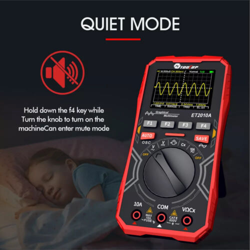 2in1 Oscilloscope Multimeter Digital Display Handheld Oscope Meter 1Mhz E3I8 FQ3