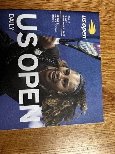 SERENA WILLIAMS FINAL MATCH OFFICIAL 2022 US OPEN DAILY PROGRAM 9/2/2022 - Picture 8 of 17
