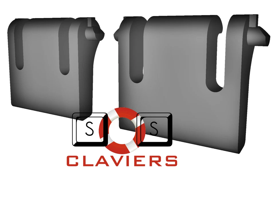 Chicony KB-0108 Keyboard Spare Replacement Tilt Leg Stall Foot Feet Set - Image 2 of 3