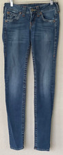 VINTAGE TRUE RELIGION Low Rise Flap Pockets Jeans Wms 29 Made In USA