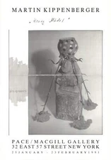 MARTIN KIPPENBERGER Pace/ Macgill SIGNED 39.5" x 27.5" Offset Lithograph 1991 Co