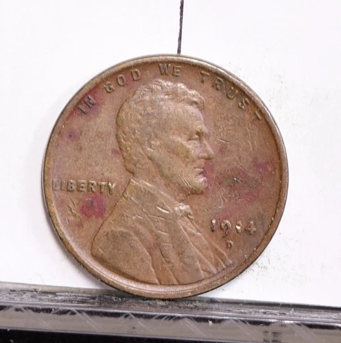 1914-D Lincoln Wheat Cent - XF Details, Cleaned w/ Spots & Scratches (#56752-H)