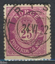 Norvegia 1909, NK 104 Son Trysil 24-VI-1922 (HE)