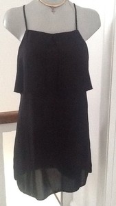 black chiffon swing dress