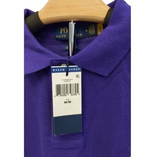 POLO RALPH LAUREN Classic Fit Polo Shirt Men's-PURPLE-Size Medium-NWT-C21 - Picture 3 of 5