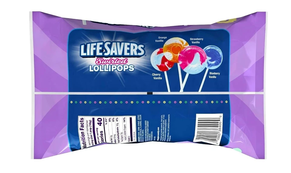 LifeSavers Swirled Lollipops 20 Count Pack of 3 Easter Fruit Vanilla - Image 3 of 4