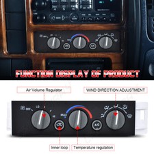 A/C Heater Control Panel Climate Control Module Without Without Window Switch