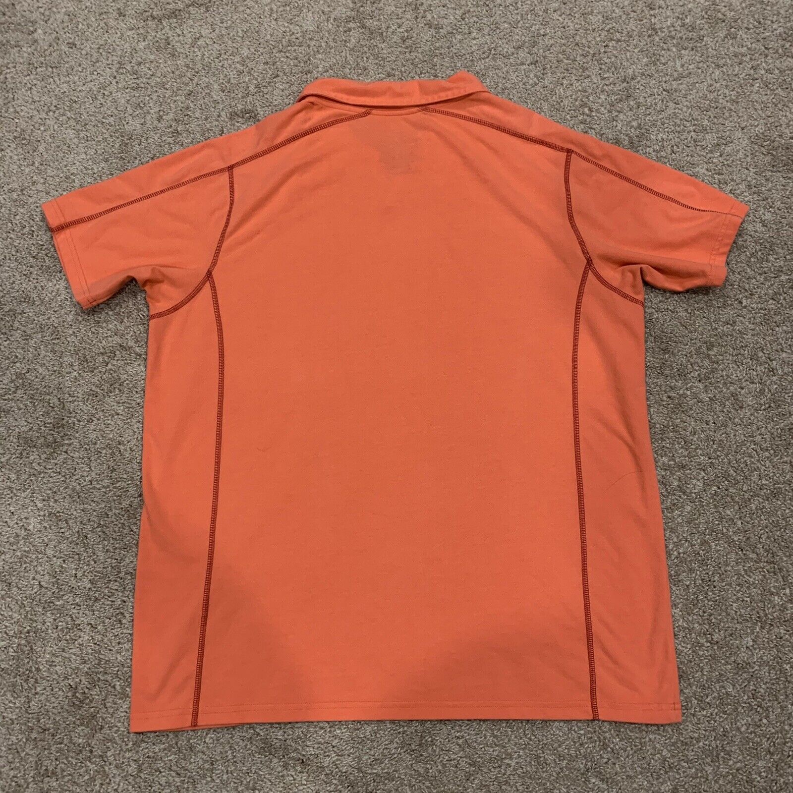 Patagonia Men's XL Short Sleeve Coral Orange Embr… - image 2