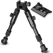 Tactical Compact Spring Return Hunting Rifle 6 Inch Bipod Picatinny Rail Mount