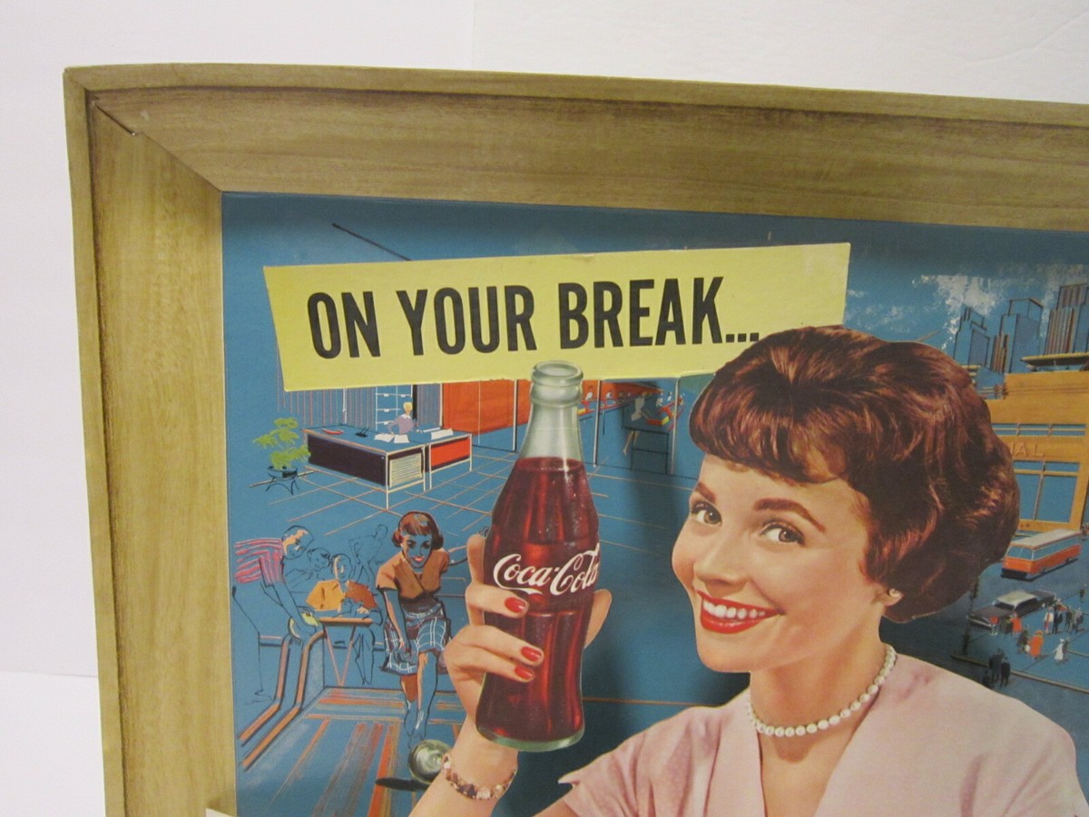 Vintage Original 1960 Coca-Cola 3-D Cardboard Counter/Stand-Up