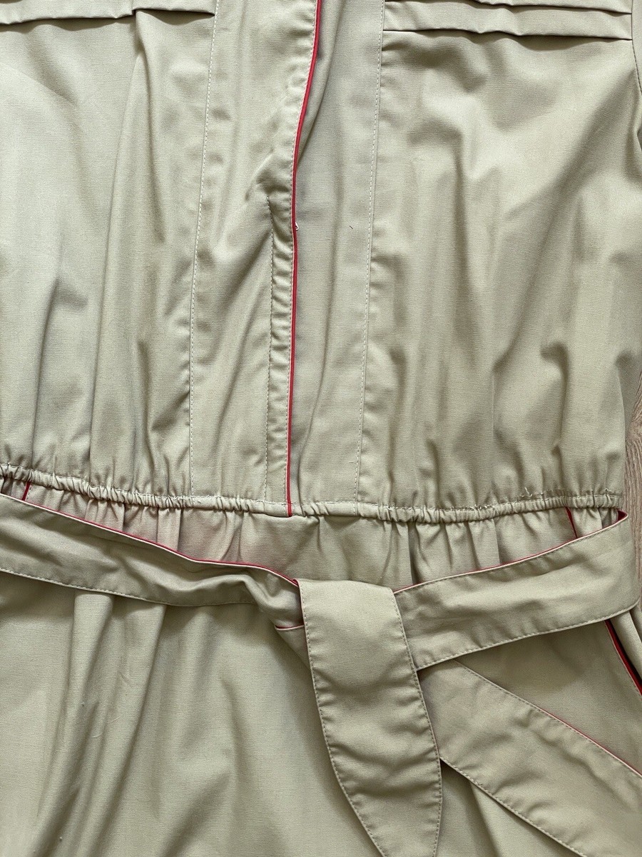 Vintage Khaki Tan Beige Cotton Uniform Dress Girl 11/12 | eBay