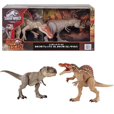 Mattel Jurassic World T-Rex 50cm vs Spinosaurus 54cm HDH78 Figure