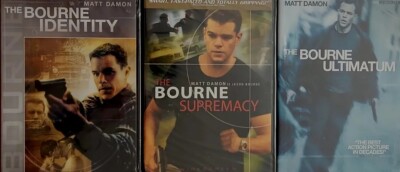 THE BOURNE IDENTITY, B. SUPREMACY And  B. ULTIMATUM (LOT OF 3 NEW/SEALED DVDs). 
