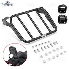 WEISEN Black Sport Luggage Rack For Harley 18-UP Fat Bob Low Rider Sport Glide
