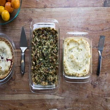 9x13 Casserole Dish Rectangular Baking Dish Pan Glass Oven Bakeware 1 Piece, 3QT