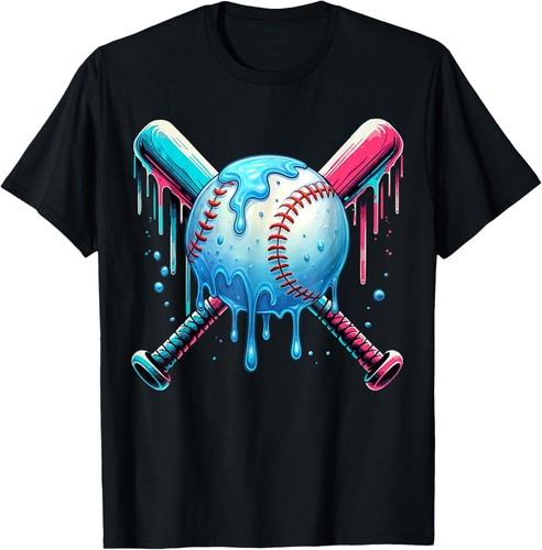 Baseball Home Plate Drip Boys Baseball Bat, Baseball Drip T-Shirt Hoodie