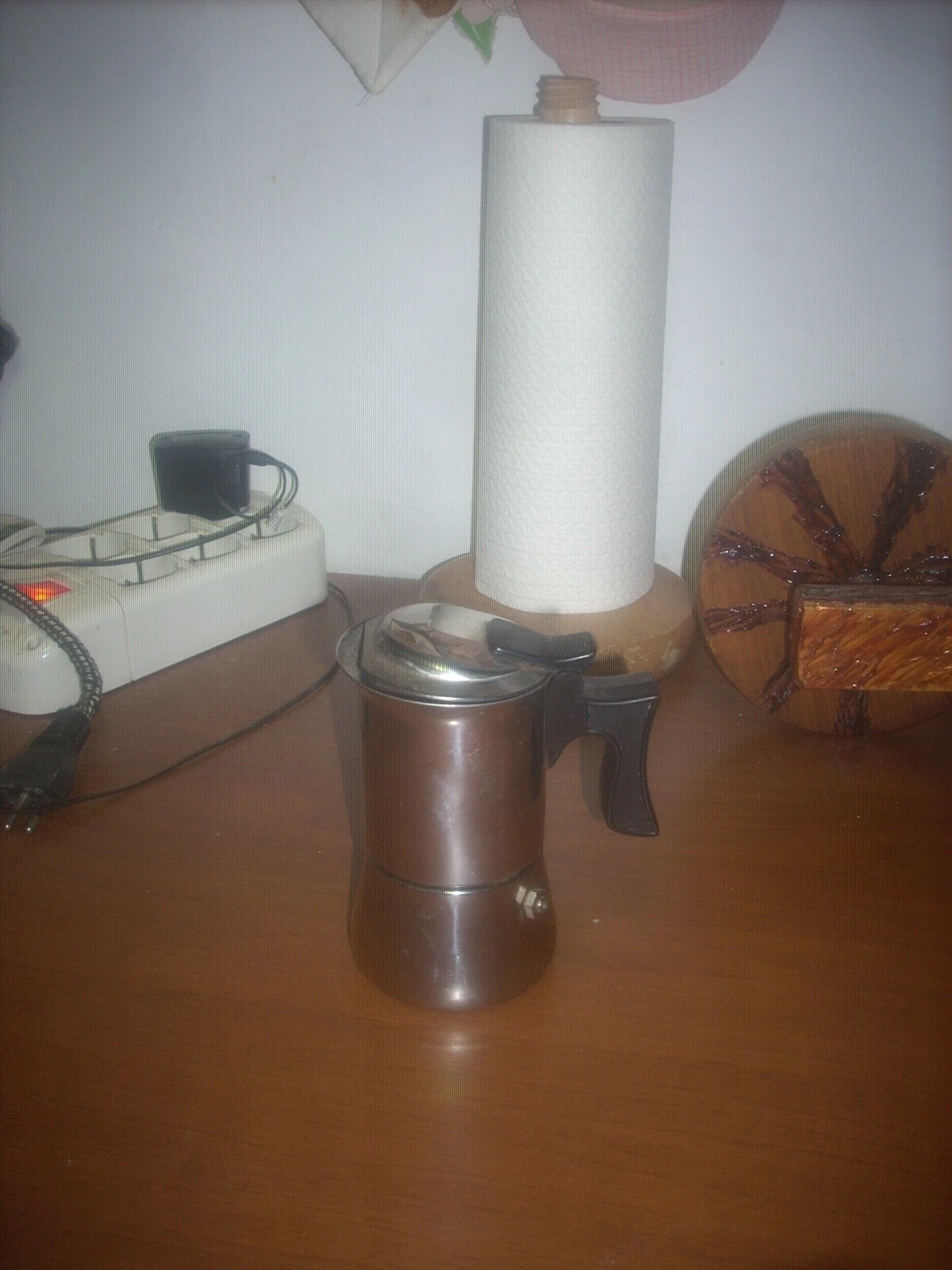 steel coffee maker 18/10 years P and B made in Italy 2-3 cups read.