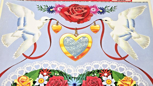 Lot of 2 1990's Color-Clings Static Cling Window Decorations Valentine's Day NEW - 第 4/6 張圖片