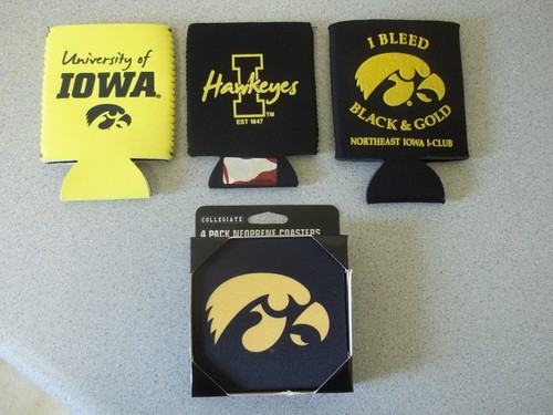 Iowa Hawkeyes koozies and coasters Northeast Iowa I-Club