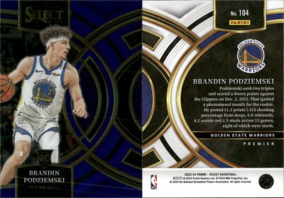 Brandin Podziemski Lot of 12 Basketball Cards Golden State Warriors  NBA-457