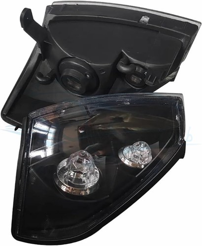 Pair Black Front Corner Lights Turn Signal Lamps c For Toyota Prado LC90 1996-02 - Picture 3 of 11