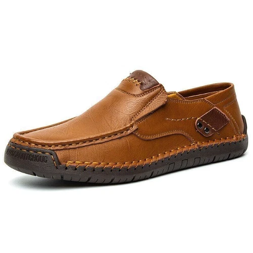 New Womens Men's Leather Handmade Shoes Loafers Breathable Slip On Driving Boots - Bild 5 von 27