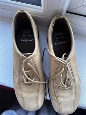 Womens Marks and Spencer footglove beige brown suede shoes 4.5
