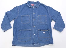 Rare Vintage BONGO Genuine Blue Jeans American Made Denim Field Jacket 90s SZ XL