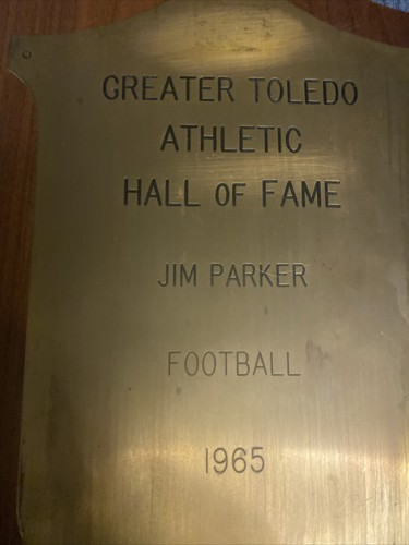 Greater Toledo Athletic Hall Of Fame Plaque Jim Parker NFL HOF - Picture 2 of 3