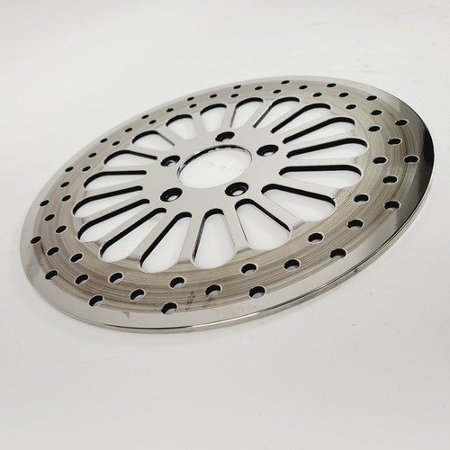 DNA Polished Super Spoke Single Rear 11.5 Disc Rotor 2000-2015 Harley Softail XL - Picture 3 of 6