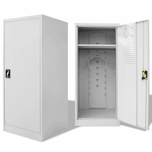 Vidaxl Saddle Cabinet 60x60x140cm Steel Horse Tack Storage Locker Equestrian Ebay