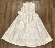 Wayward Fancies by Eshakti Womens White Wedding Dress with Waist Belt Side Zip