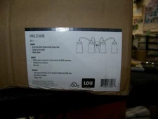 Park Harbor La Maida 60W 4-light medium E-Z6 Bath light in matte black