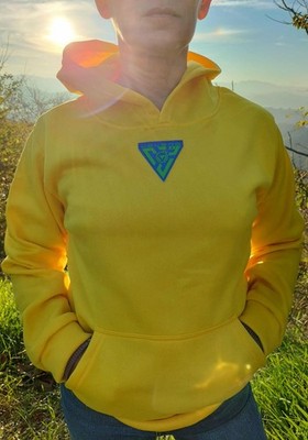 Sweatshirt ''LEMON'' by Veneno, Mitteltasche, Kapuze, GR: S Unisex
