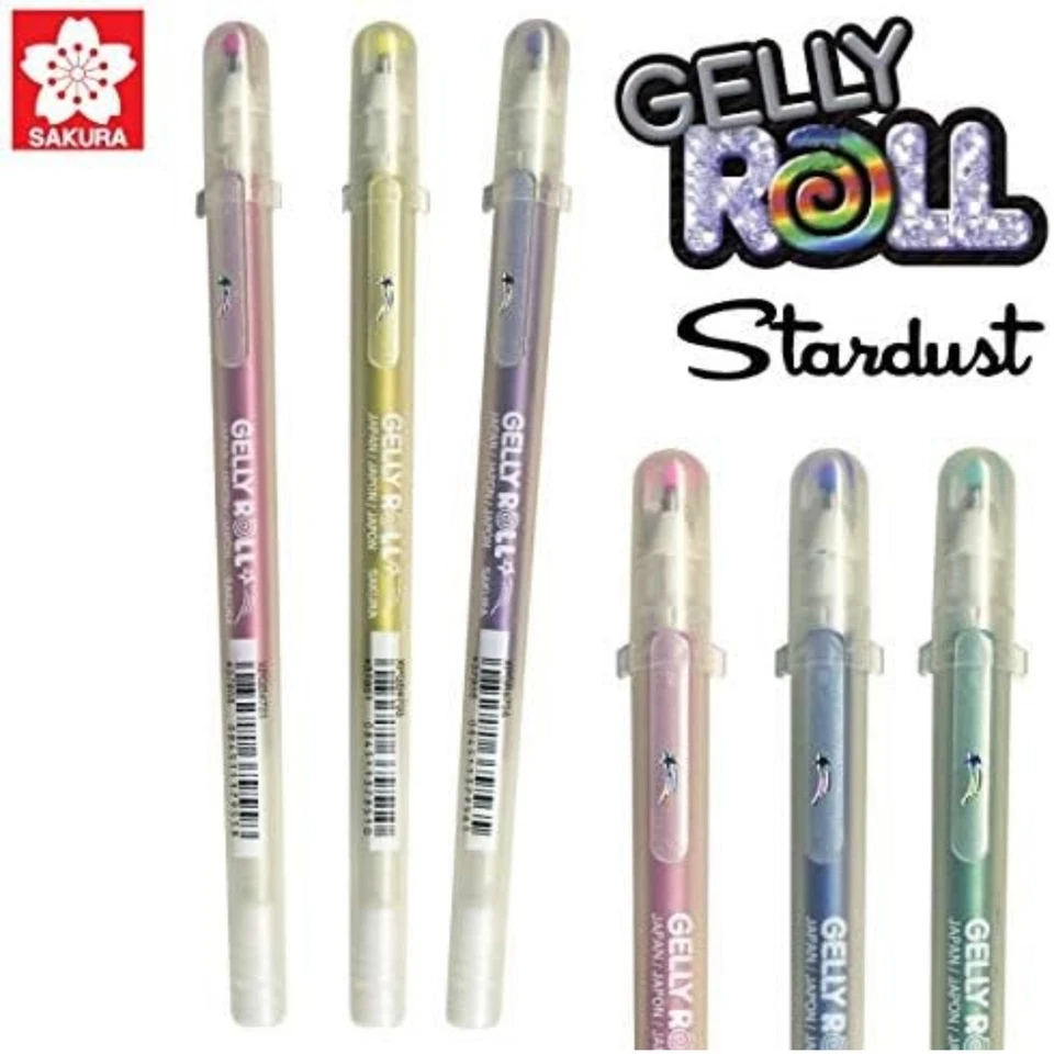 SAKURA Gelly Roll Stardust 12 Glitter Gel Pens | Made in Japan | - Image 4 of 4