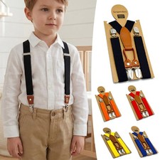 Children's Strap Clip Suspenders Y Back Trouser Braces Strap Belt Adjustable