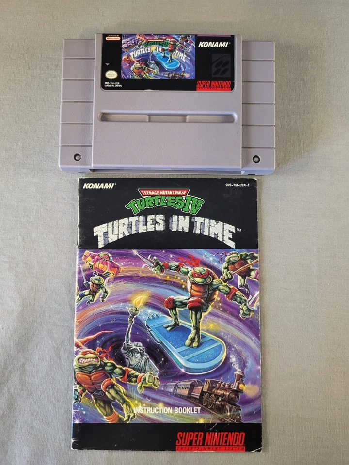 Teenage Mutant Ninja Turtles IV: Turtles in Time, SNES, Complete, Authentic! - Image 2 of 4