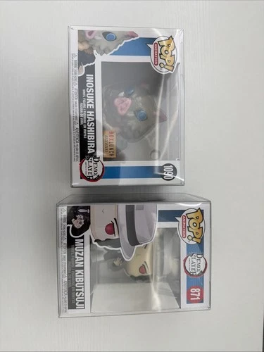 FUNKO POP LOT OF 2 DEMON SLAYER Inosuke Hasibira 1090, MUZAN KIBUTSUJI 871