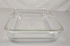 Vintage PYREX 232 Clear Glass 11 x 7 x 2" Casserole Dish 2L w/handles shallow