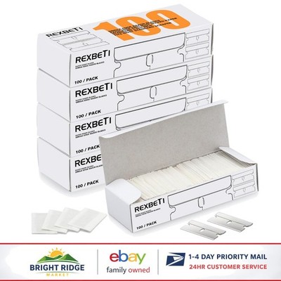 400PCS Single Edge Razor Blades for Scraping, Trimming and Removing Stickers