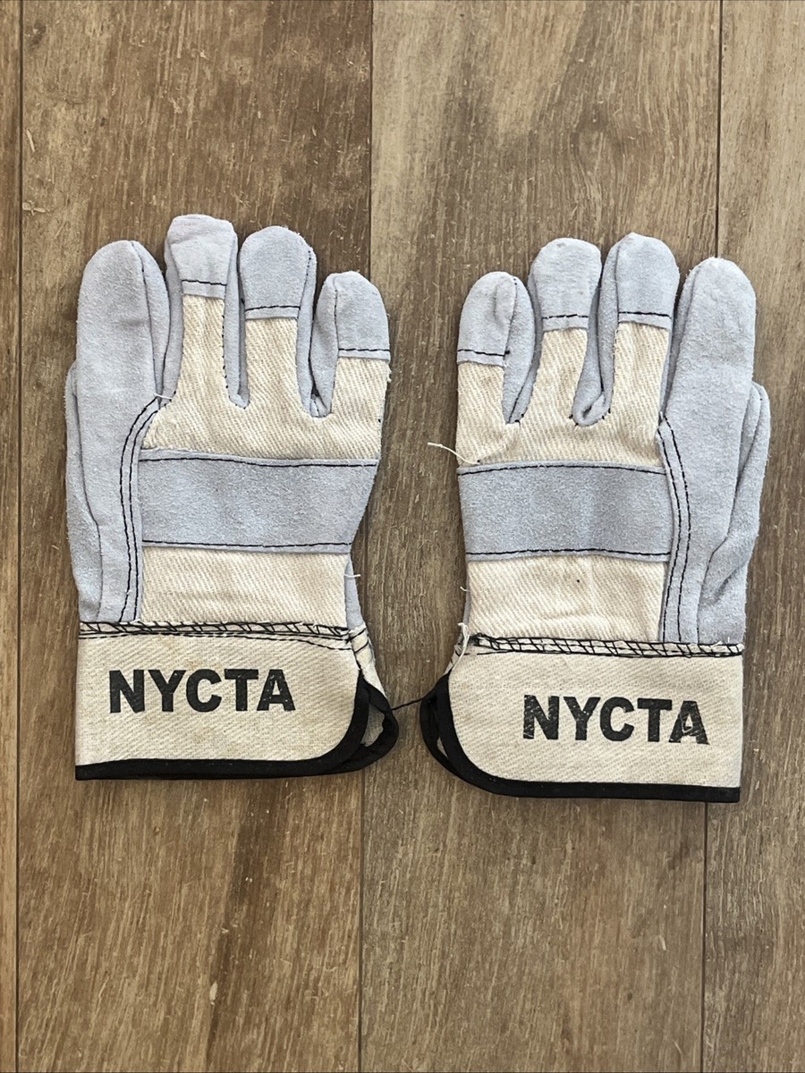 Genuine MTA New York City Transit Subway Work Gloves NWOT Leather