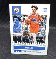 Panini 2021-22 Chronicles Tre Mann Rookie #23 Oklahoma City Thunder NBA Card