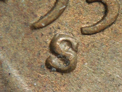 HIGH GRADE MINT ERROR 1950-S  LINCOLN WHEAT CENT RPM#2  XF