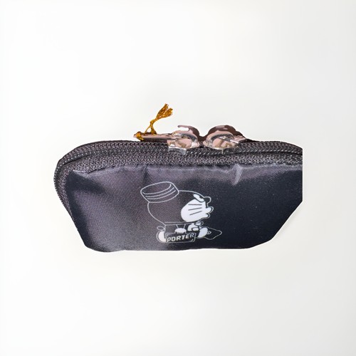 Doraemon Head PORTER Mini COIN Card Wallet Black Yoshida Bag Made in Japan - Picture 5 of 13