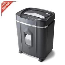 Ultra-Quiet 12-Sheet Micro-Cut Shredder with 5-Gallon Capacity for Offices